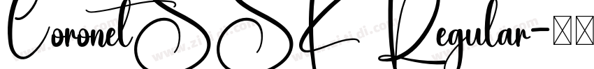 CoronetSSK Regular字体转换 CoronetSSK Regular字体转换